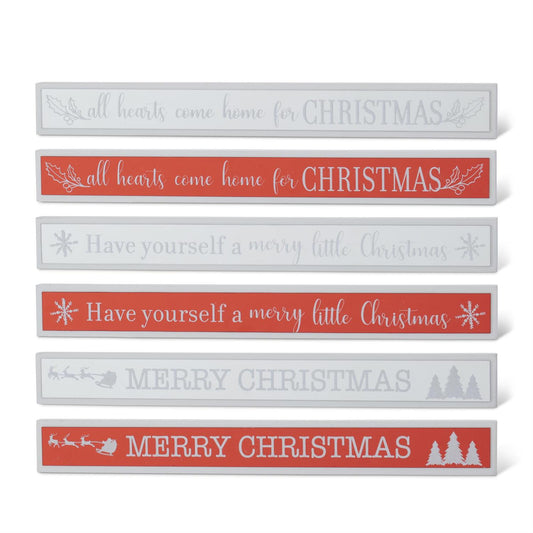 Holiday Message Tabletop Signs - 6 Assorted Styles - 15.75"