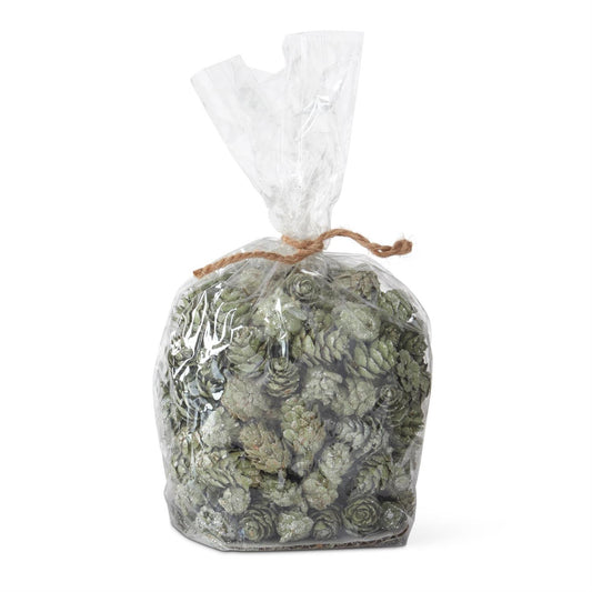 Bag of Green Mini Pinecones
