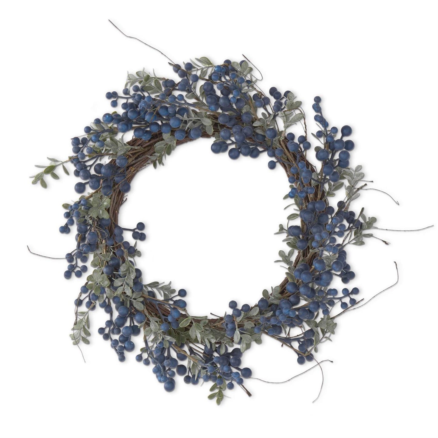 Blue Grape Berry Wreath - 22"