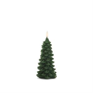 Green LED Christmas Tree Candle - 6.25"