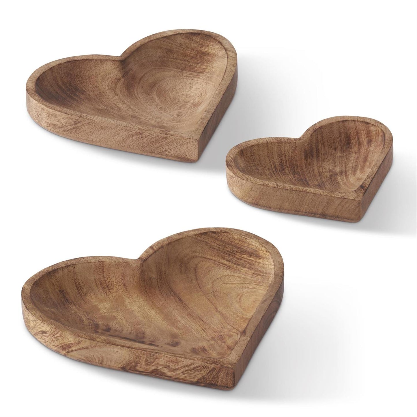 Wood Heart Tray - 10.25"