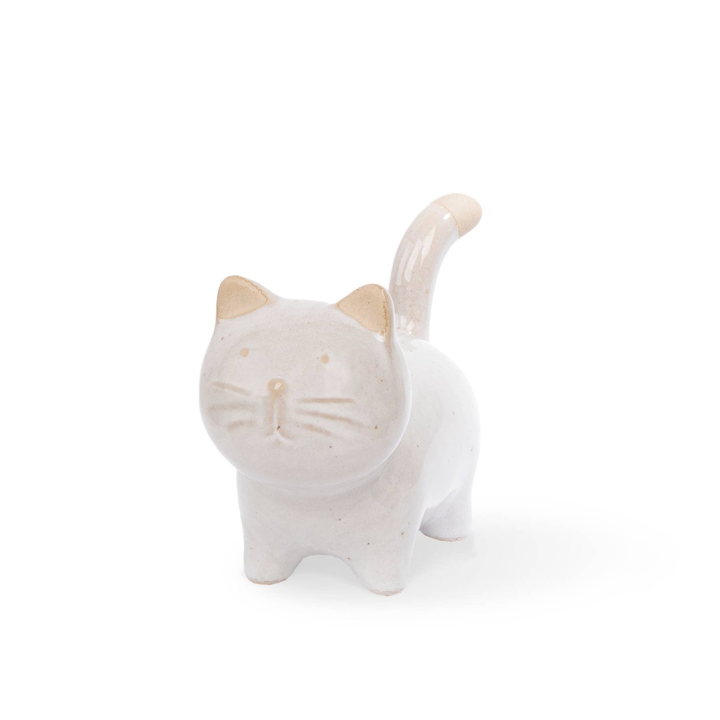 Small Stoneware Forward Facing Cat - 3.3"
