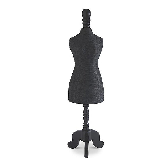 Mannequin Jewelry Stand in Black, 23"