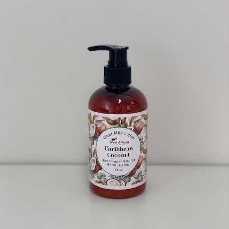 Goat Milk Lotion - Caribbean Coconut, 8oz