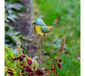 Metal Bird Yard Stake - 20"