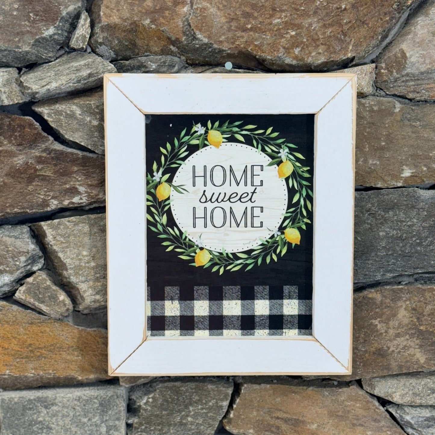 Home Sweet Home Lemon Framed Print