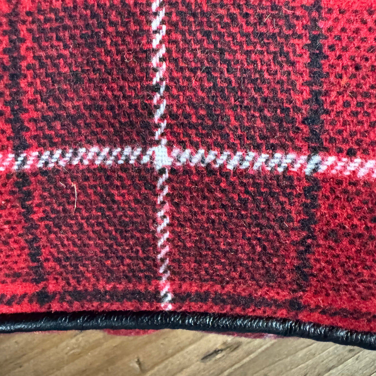 Pillow - Red, Black, and White Plaid 18" Square