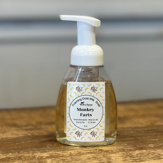 Foaming Goat Milk Soap - Monkey Farts, 8 oz
