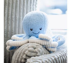 Plush Octopus - Light Blue, 14.5"