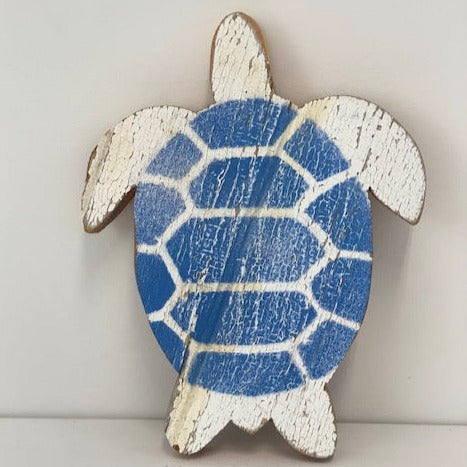 Wood Sea Turtle - Blue