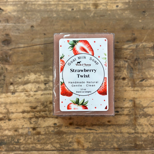 Goat Milk Bar Soap - Strawberry Twist, 5.5oz