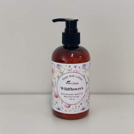 Goat Milk Lotion - Wildflowers, 8oz