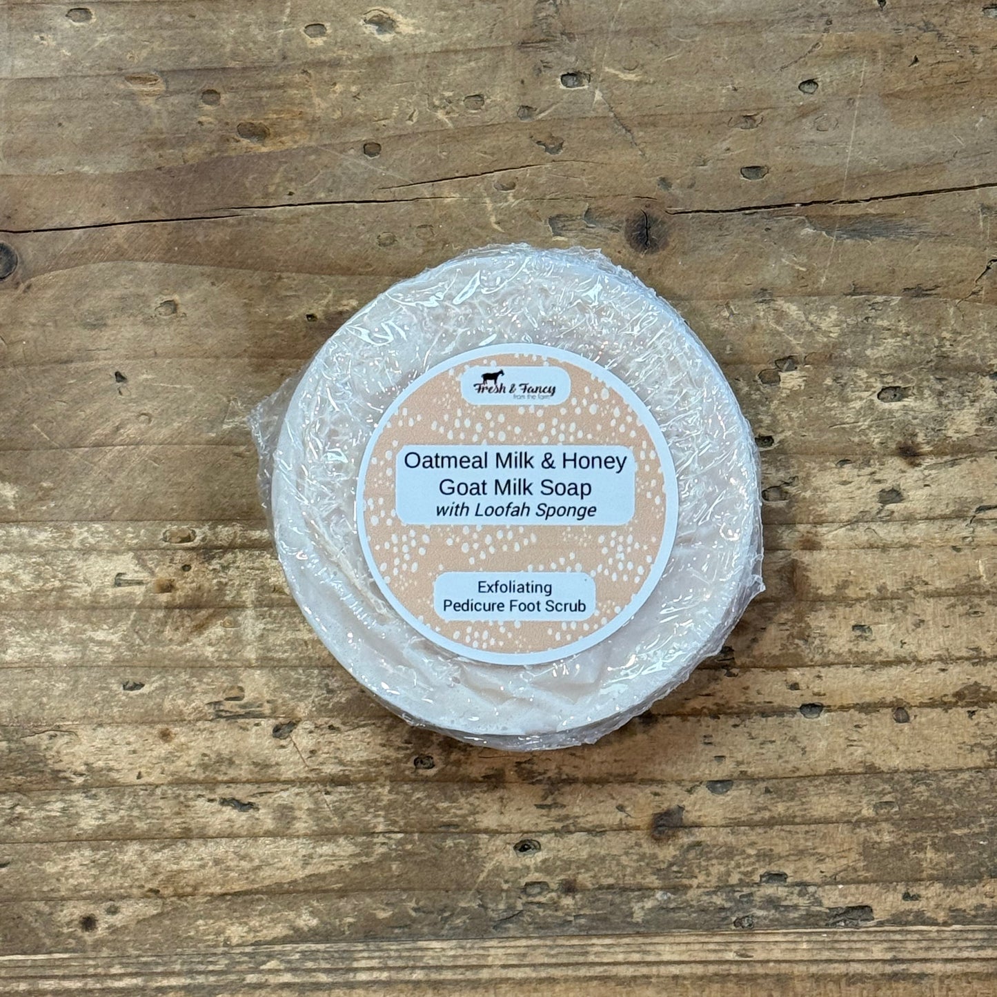 Goat Milk Soap with Loofah- Oatmeal Milk & Honey